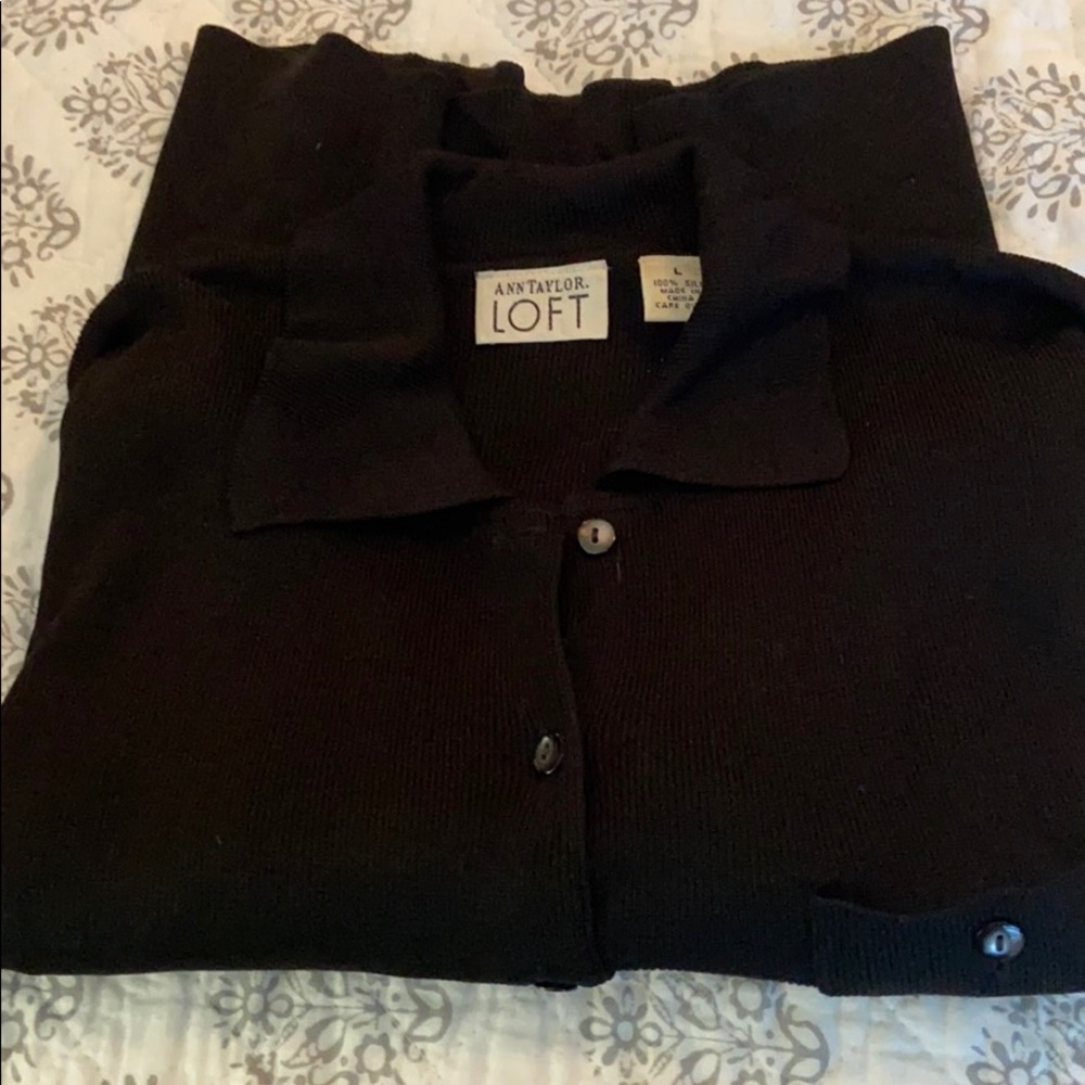 Short Sleeve Silk Sweater